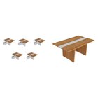 Mesa Reunião Escritório 14 Lugares Com Caixa De Tomada, Tampo