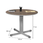 Mesa Reunião Redonda 1,00m Terrarum