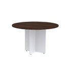 Mesa Reunião Redonda Mrr1100p25pp Escarlate/branco