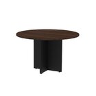Mesa Reunião Redonda Mrr1100p25pp Escarlate/preto