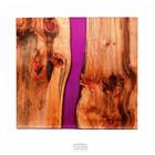 Mesa River Table Resinada De Jantar Andorra - Madeira Maciça