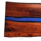 Mesa River Table Resinada De Jantar Madri - Madeira Maciça E