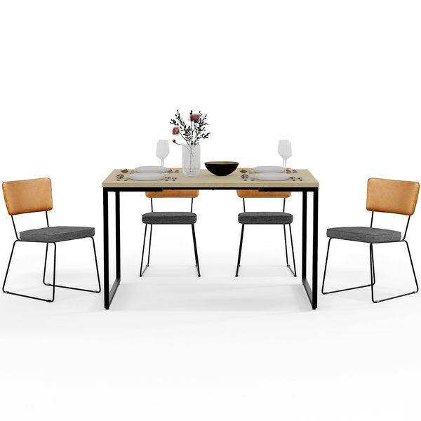 Mesa Rivera Nature 136cm Com 4 Cadeiras Allana F01 Couríssimo