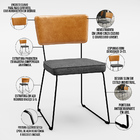 Mesa Rivera Nature 136cm Com 4 Cadeiras Allana F01 Couríssimo