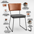 Mesa Rivera Nature 136cm Com 4 Cadeiras Allana F01 Couríssimo