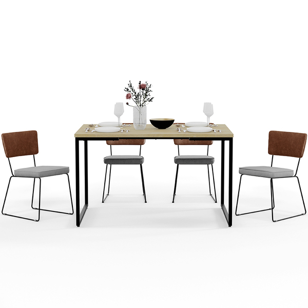 Mesa Rivera Nature 136cm Com 4 Cadeiras Allana F01 Couríssimo