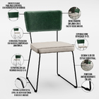 Mesa Rivera Nature 136cm Com 4 Cadeiras Allana F01 Facto Verd