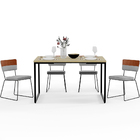 Mesa Rivera Nature 136cm Com 4 Cadeiras Allana F01 Faixa Cour