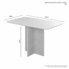 Mesa Robusta Candian 120cm Tampo Vidro Canto Copo Jcm Movelar