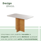 Mesa Robusta Candian 120cm Tampo Vidro Canto Copo Jcm Movelar