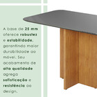 Mesa Robusta Candian 120cm Tampo Vidro Canto Copo Jcm Movelar
