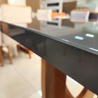 Mesa Roma 130x90 Mdf/vidro Bom Pastor