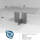 Mesa Roma 180x90 Mdf/vidro Bom Pastor