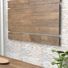 Mesa Rustica Com 2 Bancos Em Madeira  Marrom