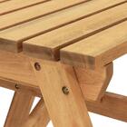 Mesa Rústica Forte Para Jardim Com 2 Bancos Em Madeira Maciça