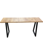 Mesa Rustica Industrial 0,40x160 Mts Pés De Ferro Arpoador