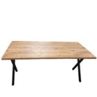 Mesa Rustica Industrial 0,90x1,80 Mts Pés De Ferro X