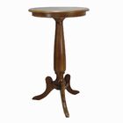 Mesa Rústica Madeira Maciça Bistrô Redonda Verniz Imbuia