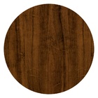 Mesa Saarinen Base Metal Preta Tampo 90cm Madeira Pau Ferro