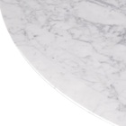 Mesa Saarinen Lateral Carrara 51cm Branco