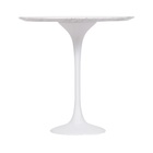 Mesa Saarinen Lateral Carrara 51cm Branco