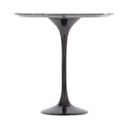 Mesa Saarinen Lateral Nero Marquina 41cm Preto