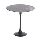 Mesa Saarinen Lateral Nero Marquina 51cm Preto