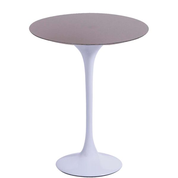 Mesa Saarinen Lateral São Gabriel 51cm - Base Branca
