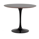 Mesa Saarinen Mdf Branca 90 Base Preta - Elegancy