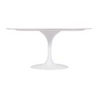 Mesa Saarinen Oval Espírito Santo 180x100cm - Base Branca