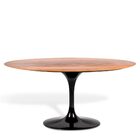 Mesa Saarinen Oval Imbuia 180x100cm - Base Preta