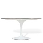 Mesa Saarinen Oval São Gabriel 160x90cm - Base Branca