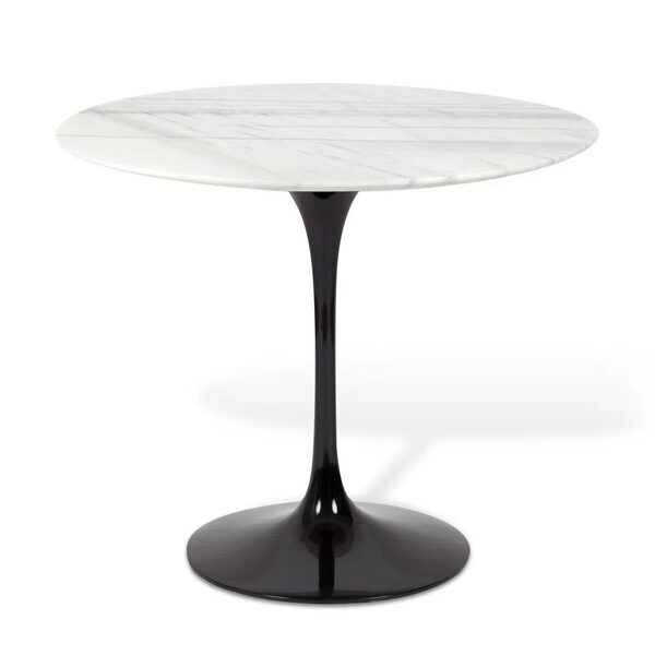 Mesa Saarinen Redonda Espírito Santo 90cm - Base Preta