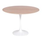 Mesa Saarinen Redonda Freijó 107cm - Base Branca