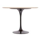 Mesa Saarinen Redonda Freijó 90cm - Base Preta