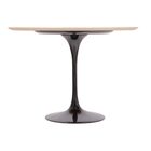 Mesa Saarinen Redonda Imbuia 107cm - Base Preta