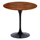 Mesa Saarinen Redonda Pau Ferro 107cm - Base Preta