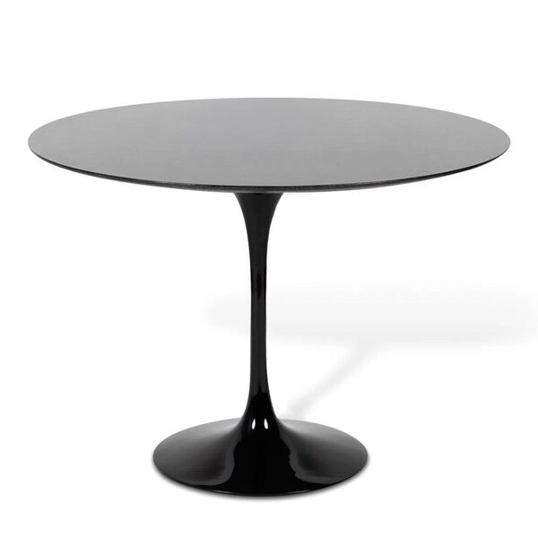 Mesa Saarinen Redonda São Gabriel 100cm - Base Preta