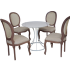 Mesa Saarinen Tampo 100cm Marmore Espirito Santo Base Metal P