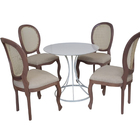 Mesa Saarinen Tampo 140cm Marmore Preto Absoluto Base Metal P