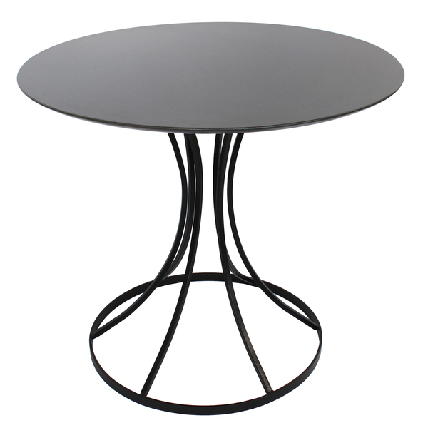 Mesa Saarinen Tampo 150cm Marmore São Gabriel Base Metal Preta
