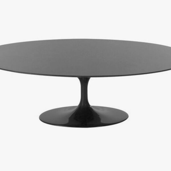 Mesa Saarinen Tulipa Centro Oval São Gabriel 120x80cm Base Pr