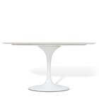 Mesa Saarinen Tulipa Oval 137cm X 90cm Branco