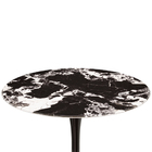 Mesa Saarinen Tulipa Redonda Mármore Artificial 80cm Preto