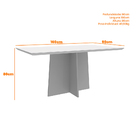 Mesa Safira Para Sala De Jantar Com 06 Cadeiras Ametista Imbu