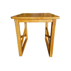 Mesa Sala Centro Quadrada Madeira Apoio Sofá Lateral Mesinha