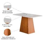 Mesa Sala De Jantar 1,36m Trento Madeirado/off White Dobuê