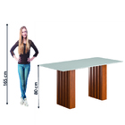 Mesa Sala De Jantar 1,80m Ripada Santiago Madeirado/off White