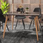 Mesa Sala De Jantar 120cm Tampo Com Vidro Veneza Plus C14 Cin