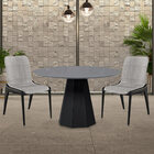 Mesa Sala De Jantar 4 Lugares 120cm Tampo Com Vidro Redondo T